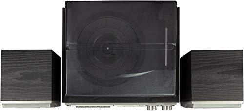 Crosley Crosley CR7014A-BK Eclipse 3-Speed Turntable with Bluetooth, AM/FM Radio, CD/Cassette Player, USB, SD Card Reader, Aux-in