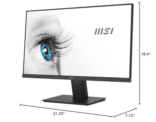 MSI MSI PRO MP241X Monitor 24" FHD, 1 HDMI, 1 VGA, VESA Mount, Black w/Docztorm Dock