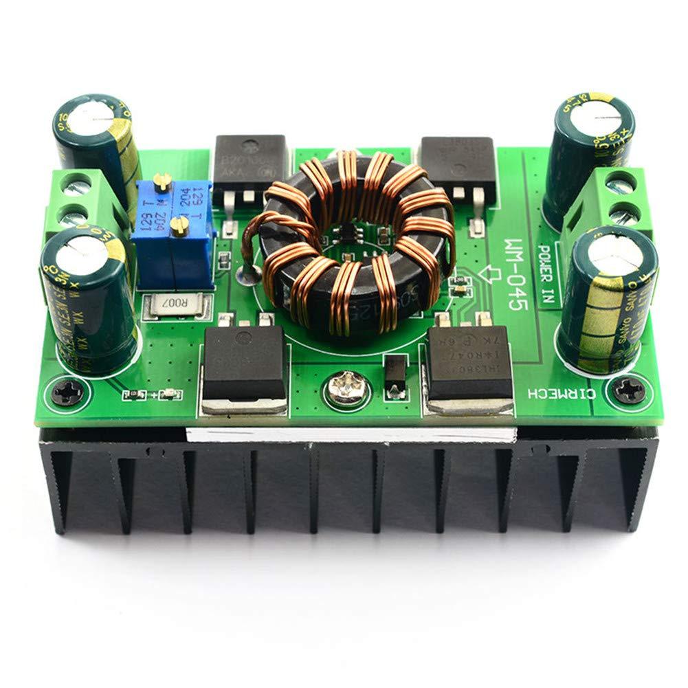 Dasiter Auto Boost Buck Converter, 5A(Max 10A) DC 5V-30V to 1.25-30V Voltage Regulator Constant Voltage Constant Current CV CC Auto Step-Up/Down Boost Converter Solar Charging Power Supply Module 150W