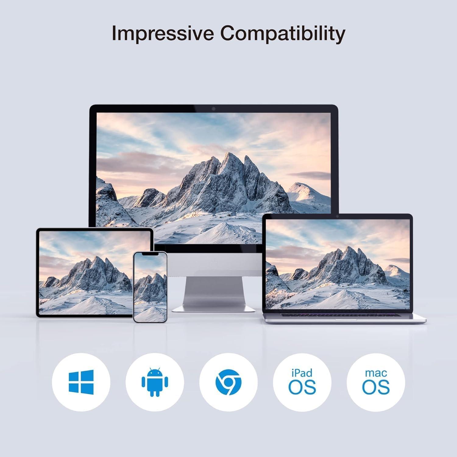 EZCast EZCast Wireless HDMI Transmitter and Receiver 4K, Full HD 1080P Portable HDMI Extender, Plug & Play, Stream from Laptop/TV Box/DSLR to TV/Projector - 165FT/50M