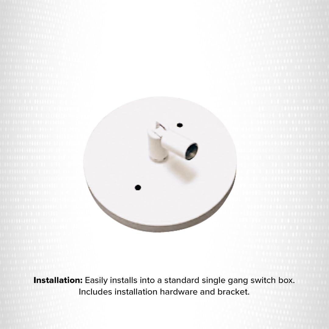 Elco Lighting Elco Lighting EP905B EP905 Sloped Ceiling Pendant Adapter,Black