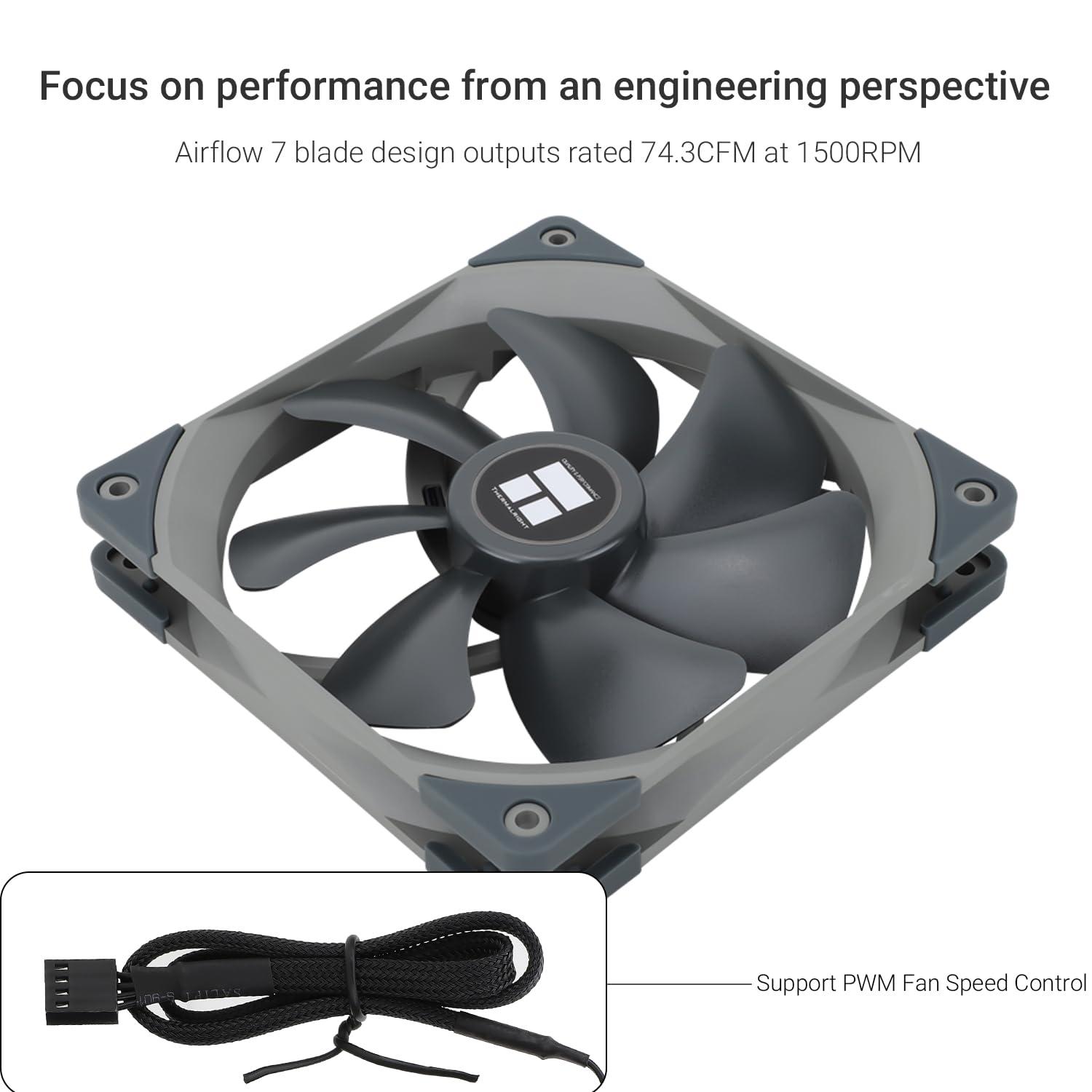 Thermalright Thermalright TL-C14 140mm Fan, Quiet Operation, S-FDB Bearing, PWM Control, 1500RPM, Balance Performance Case Fan