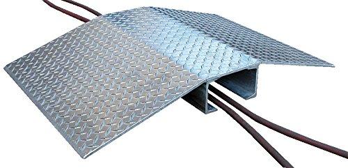 Vestil Vestil FHCR-48-36-4 Fabricated Aluminum Hose and Crossover, 3/8" Thick, 4" Usable Span Width, 2000 lb Capacity, 36" Length, 48" Width, 3.375" Height