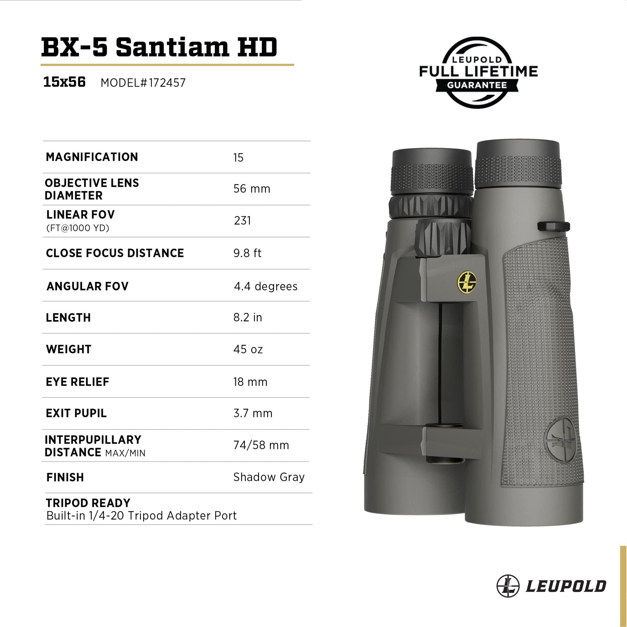 Leupold Leupold BX-5 Santiam HD Binoculars, 15x56mm (172457)