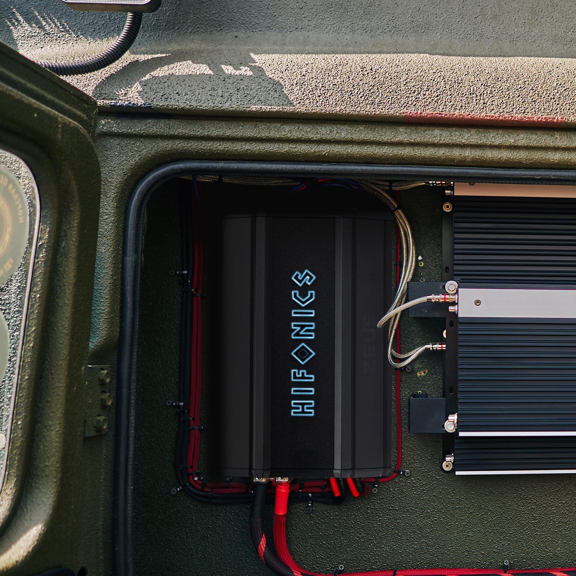 Hifonics Hifonics Zeus Delta 3,350 Watt Compact Mono Block Nickel Plated Mobile Car Audio Amplifier with Auto Turn On Feature, ZD-3350.1D, Black