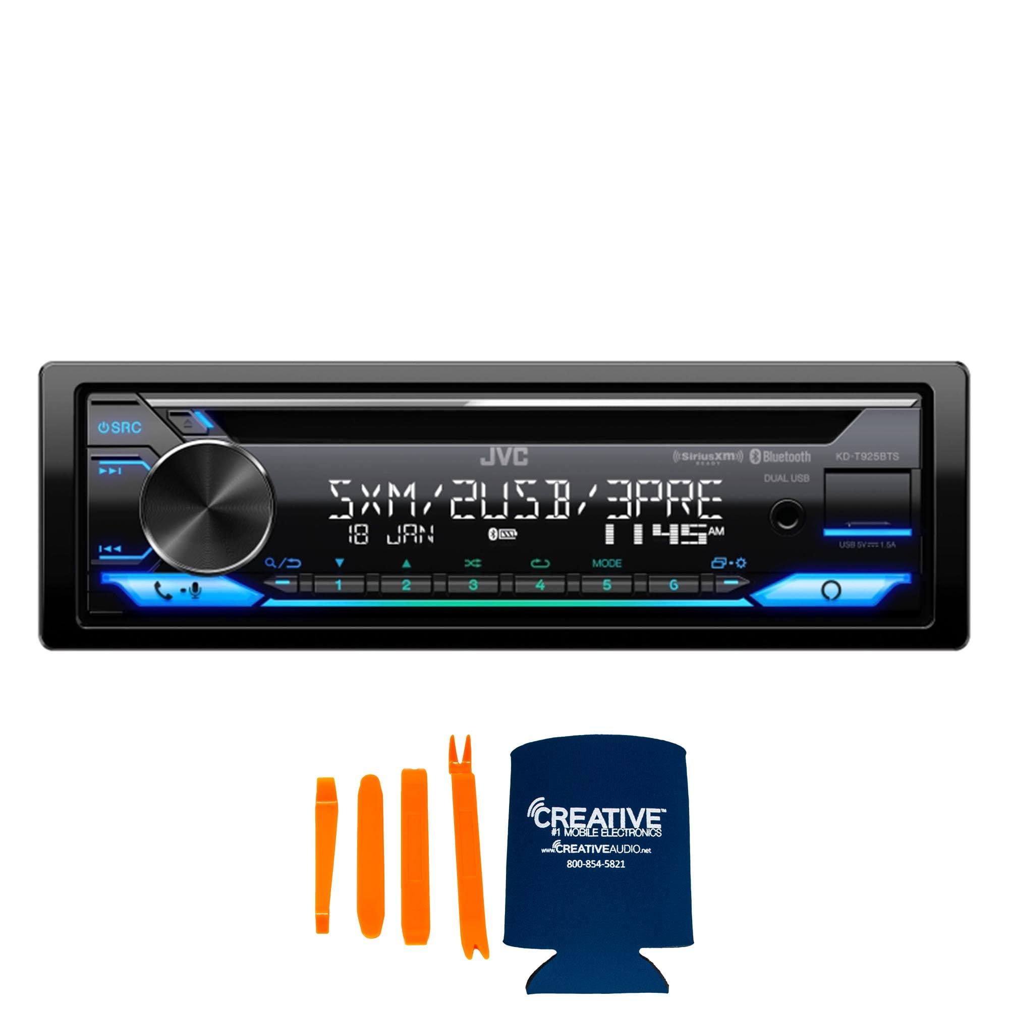 JVC JVC KD-T925BTS CD Receiver Featuring Bluetooth, Front & Rear Dual USB, Sirius XM, Amazon Alexa, 13-Band EQ, Variable-Color Illumination, with SXV300v1 Satellite Radio Tuner