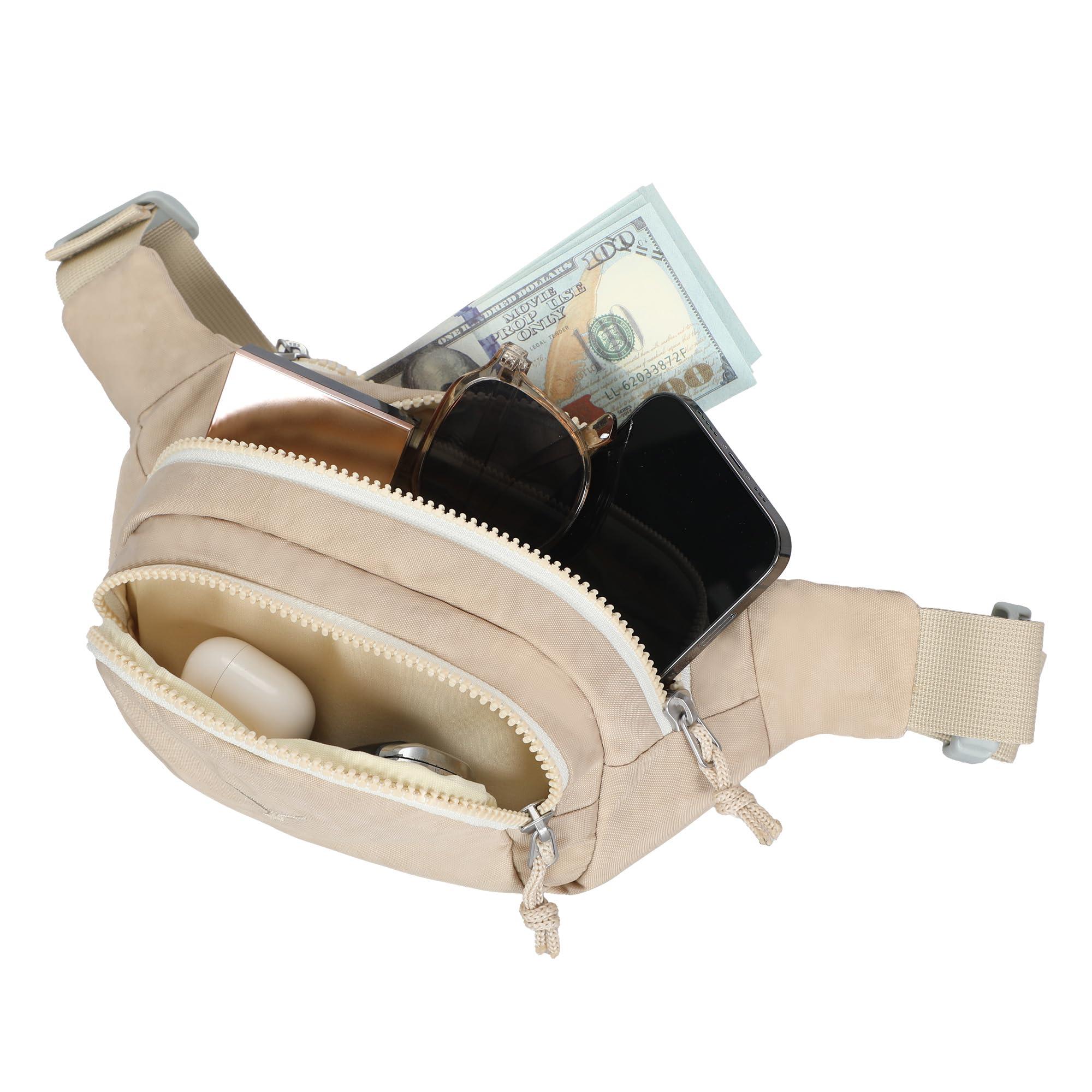 Hynes Eagle Hynes Eagle 2 in 1 Travel Backpack 22 inches Carry on Luggage 63L Rolling Backpack for Men Women with Packing Cubes 3PCS Set Black Waist Pack Beige