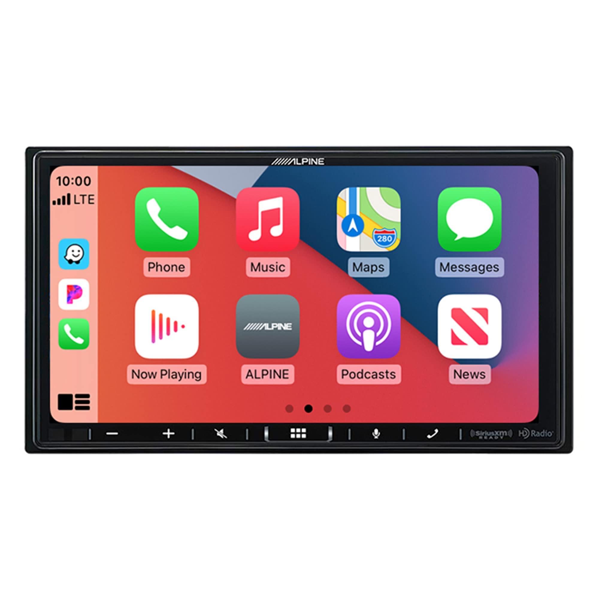 Alpine Alpine iLX-407 7-Inch Multimedia Receiver Apple Carplay and Android Auto & S2 6.5\" Component Speakers / 6.5 Coax