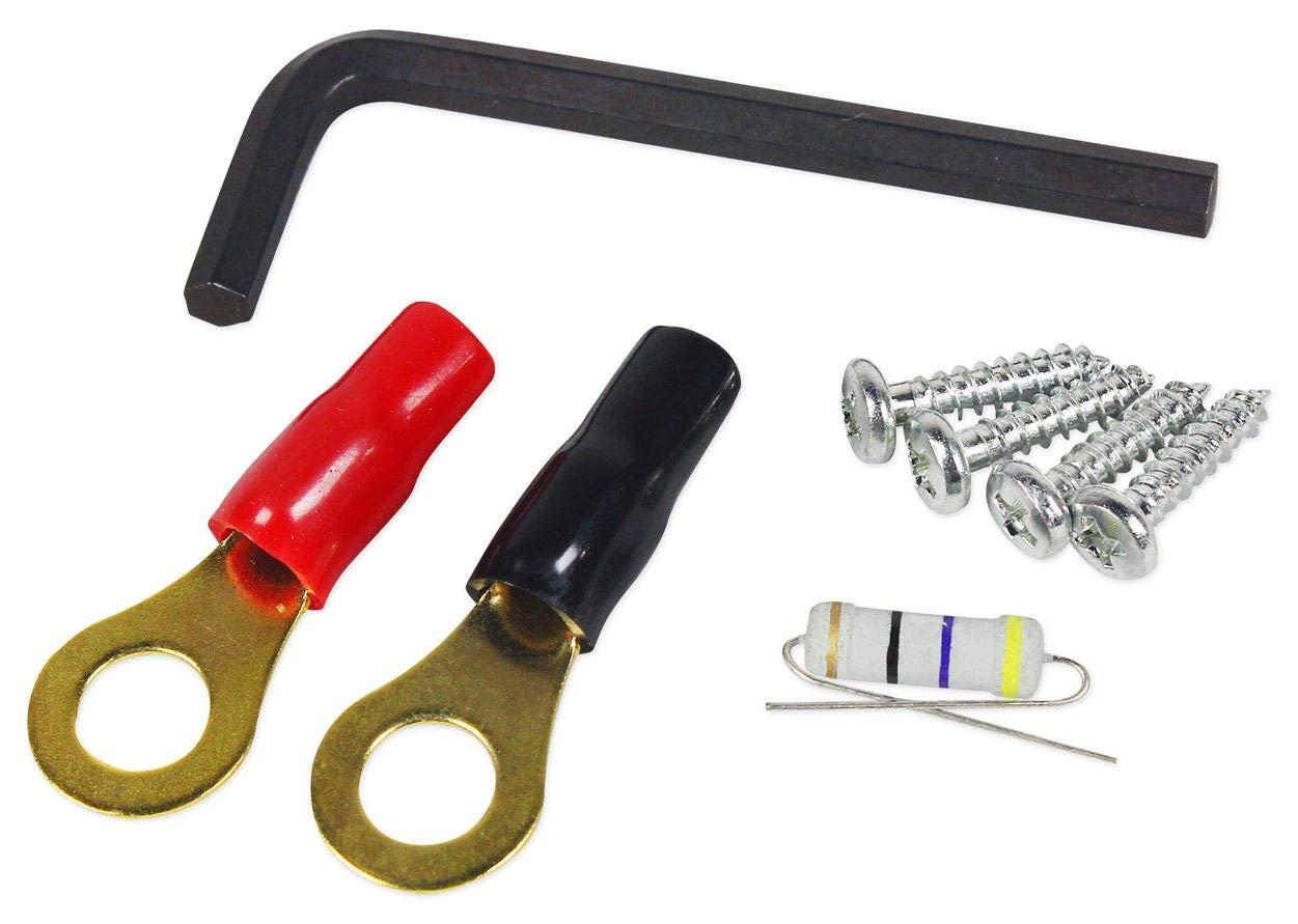 Rockville Rockville RXC4D 4 Farad/12 Volt Digital Power Capacitor+RWK01 0 AWG Amp Wire Kit