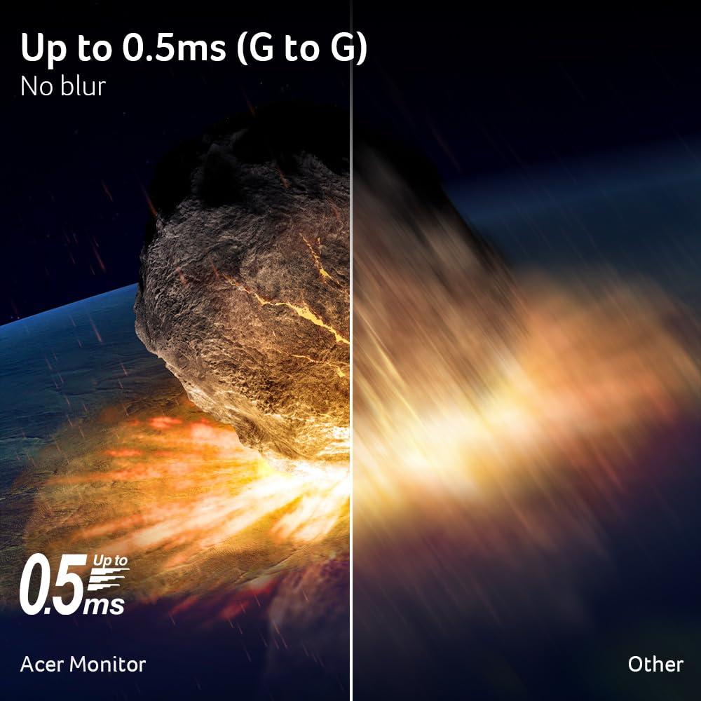 acer Acer Predator XB273U V3bmiiprx 27" WQHD 2560 x 1440 Gaming Monitor | AMD FreeSync Premium | Agile-Splendor IPS 400 | Up to 180Hz Refresh Rate | Up to 0.5ms | Eyesafe 2.0 | Display Port & 2 x HDMI 2.0