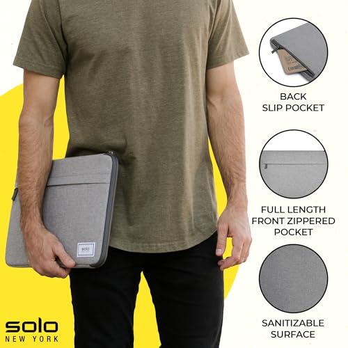 Solo New York Solo New York Re:Focus Laptop/Tablet Sleeve, Made from Recycled Materials, Gray, Fits up to 13.3\"