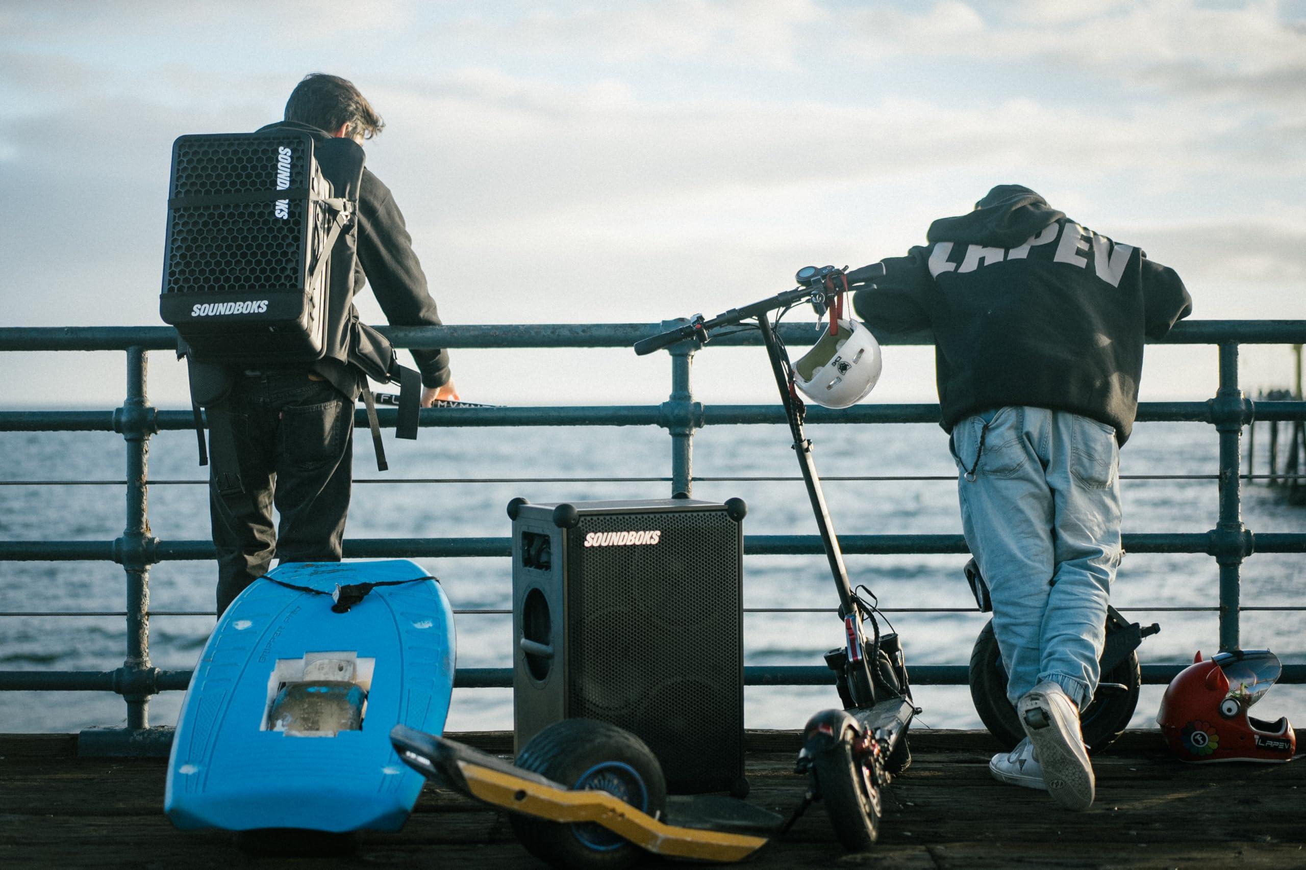 SOUNDBOKS SOUNDBOKS 4 Bluetooth Performance Speaker USB-C Charging Battery Loudest Party Speaker with 40 Hours of Battery Wireless and Portable Speaker - Designed in Denmark 126dB (Metallic Gray)