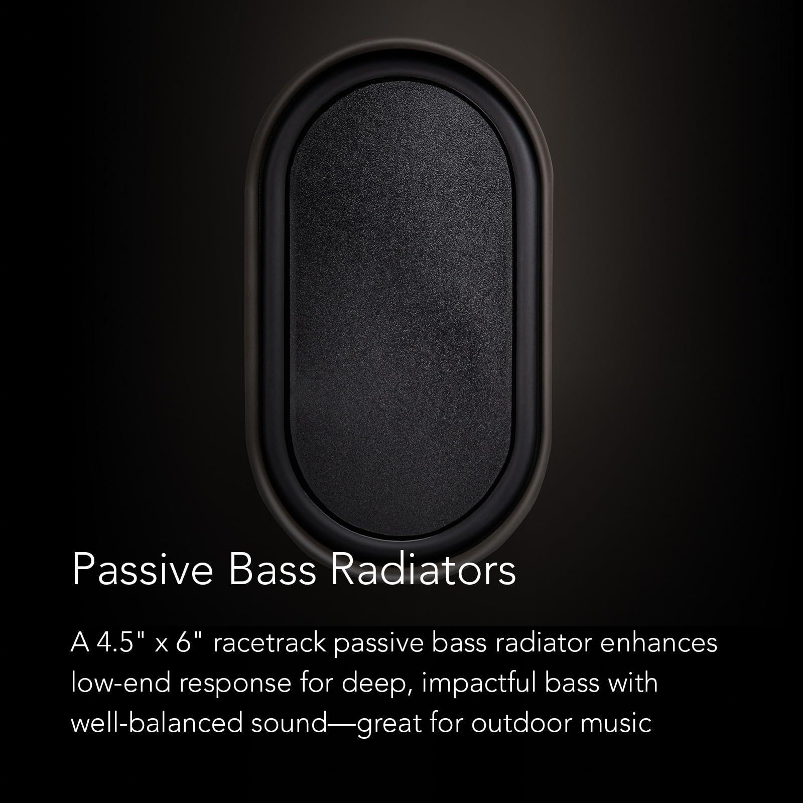 Definitive Technology Definitive Technology Dymension AW-450 Outdoor Speaker (White, Pair), Two-Way Surface Mount Wired Speakers, 4.5" Woofer, 1 Tweeter, & 4.5"x6 Passive Bass Radiator, IP66 All-Weather Outdoor Speakers