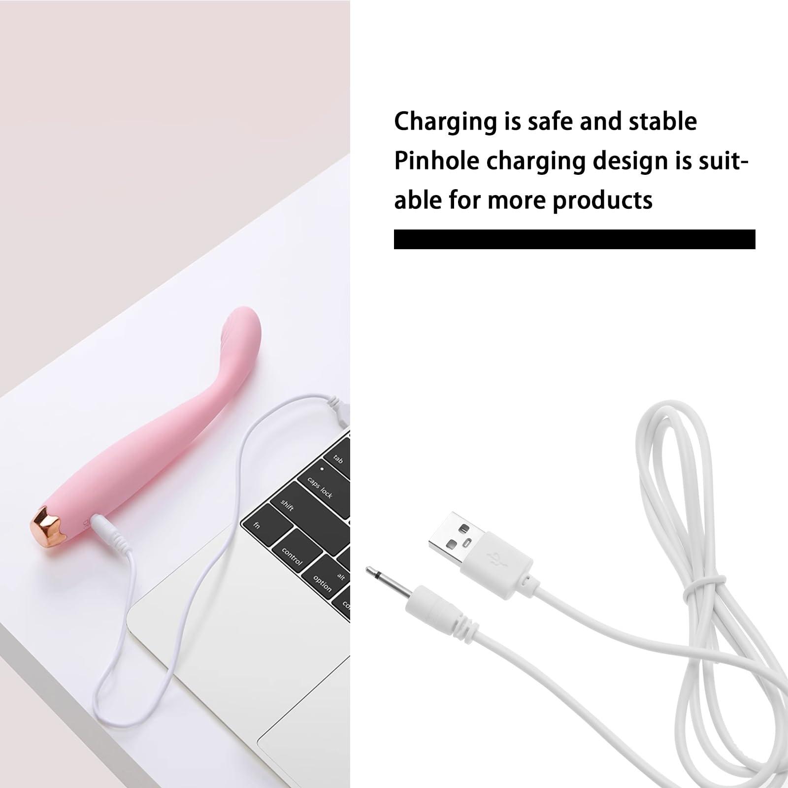 eMagTech 2pcs USB DC Charging Cable USB DC Charger Cord USB 2.0 to 2.5mm Solid Needle Power Cord 1m Fast Charging Cable for 2.5mm Round DC Charging Port Devices