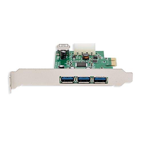 Syba Syba SY-PEX20135 4 Port USB 3.0 PCIe 2.0 x1 Etron Chipset Green