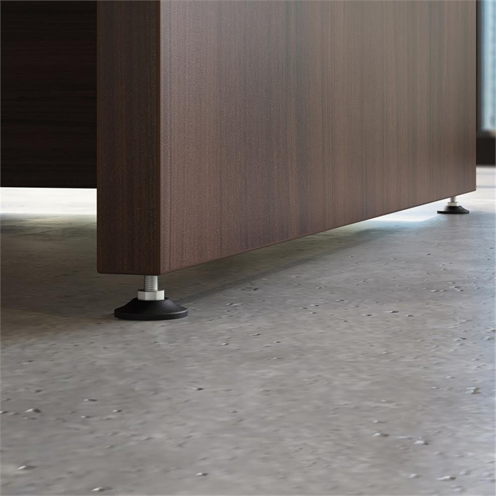 Sauder OfficeWorks by Sauder Affirm 60'' Bow Front Desk Shell, L: 34.25'' x W: 59.06'' x H: 29.29'', Noble Elm