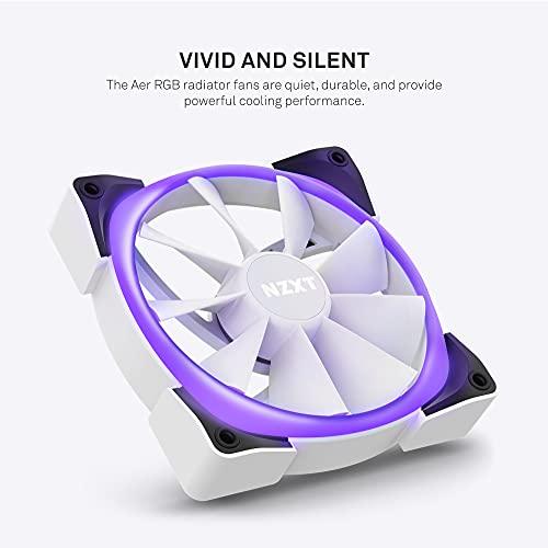 NZXT NZXT Kraken Z73 RGB 360mm - RL-KRZ73-RW - AIO RGB CPU Liquid Cooler - Customizable LCD Display - Improved Pump - Powered by CAM V4 - RGB Connector - Aer RGB 2 120mm Radiator Fans (3 Included) - White