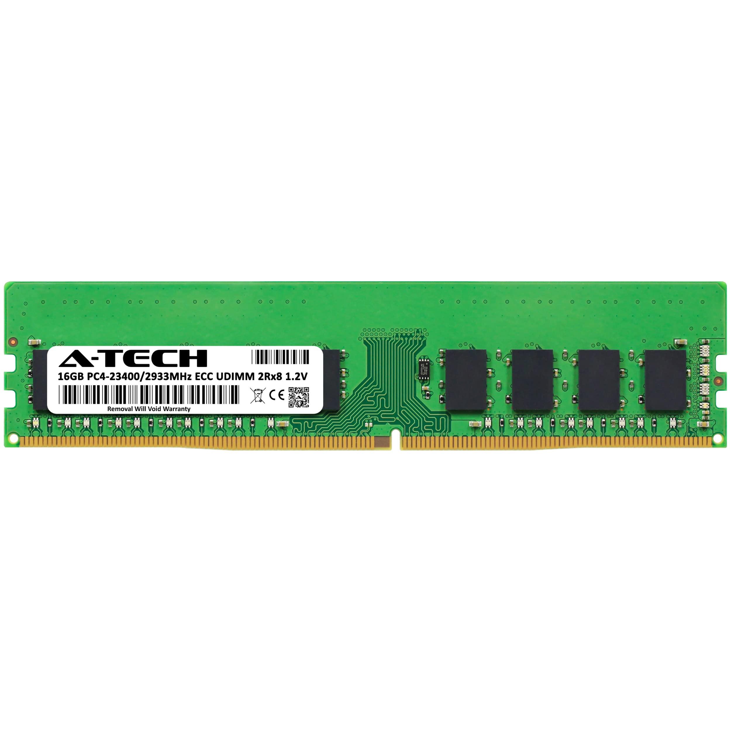 A-Tech A-Tech 16GB Replacement for Lenovo 4X71B32812 - DDR4 2933MHz PC4-23400 ECC Unbuffered UDIMM 2Rx8 1.2V - Single Server Memory RAM Stick (4X71B32812-ATC)