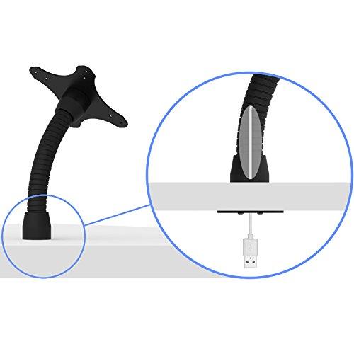 VidaMount VidaMount Black Enclosure and Flexible Desk/Wall Surface Mount [Bundle] Compatible with iPad Pro 11\" (1st/2nd/3rd/4th Gen), Air 10.9\" (4th/5th Gen) & Air 11\" (M2)