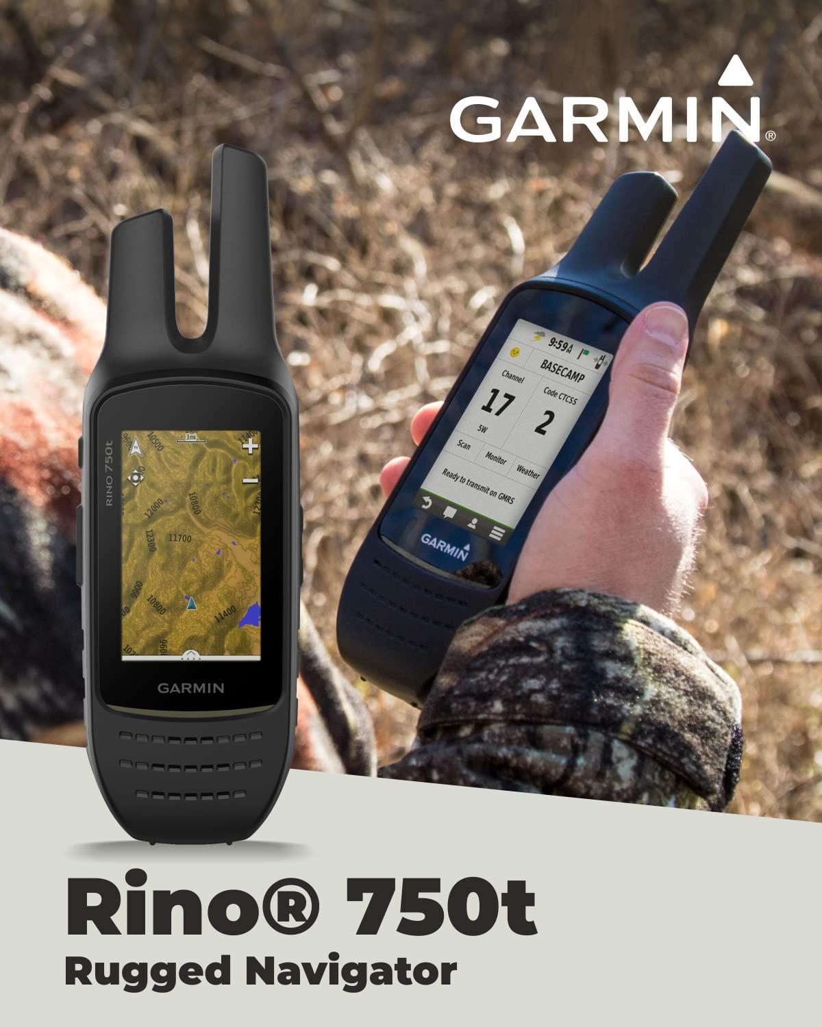 Wearable4U Wearable4U - Garmin Rino 750t Two-Way Radio Navigator with Topo Mapping with E-Bank Bundle