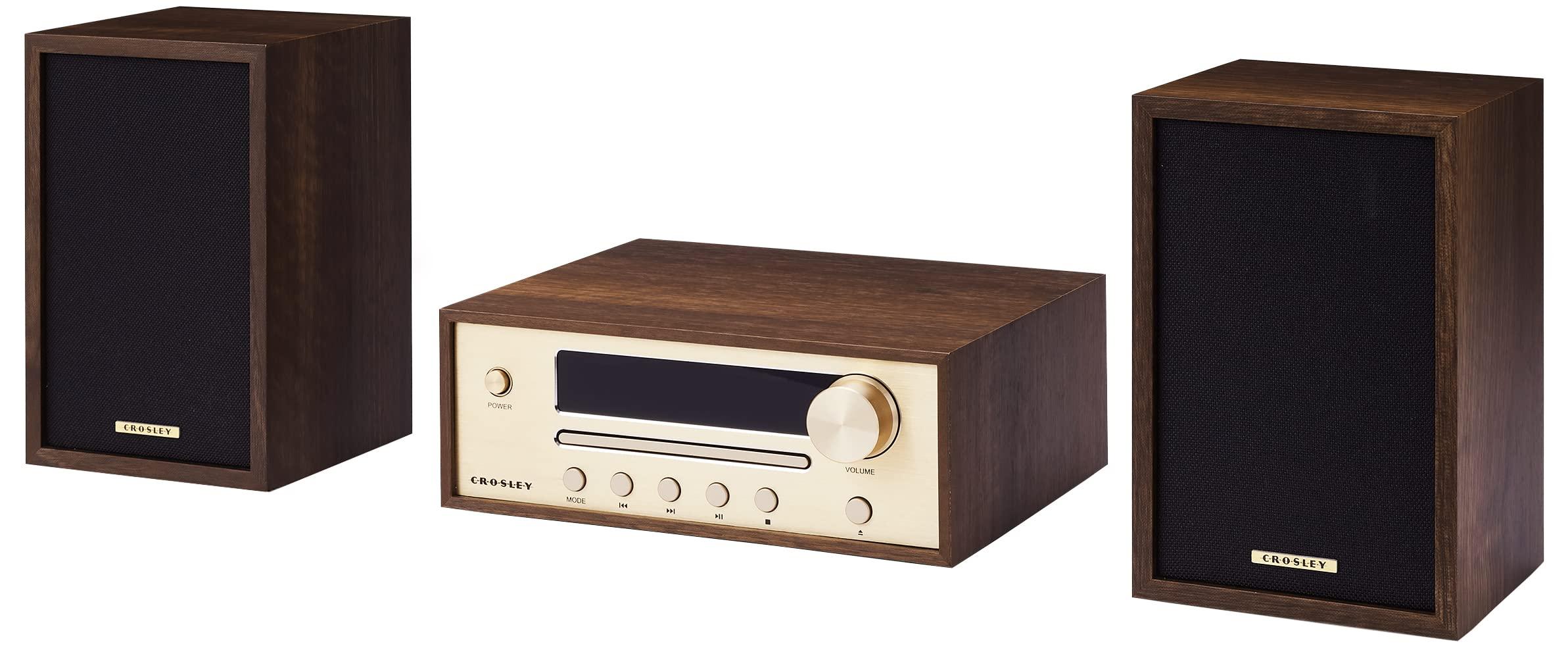 Crosley Crosley CR3503A-WA Parker Blueooth FM Radio and CD Player, Walnut
