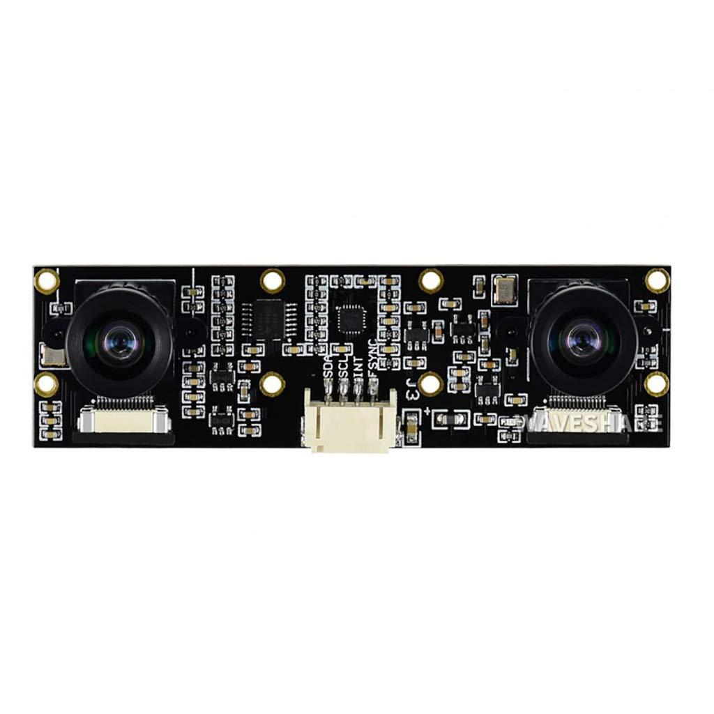 waveshare waveshare Binocular Camera Module Dual IMX219 8 Megapixels Stereo Vision Depth Vision Supports Jetson Nano Developer Kit B01and Fits Raspberry Pi CM3/CM3+ Expansion Boards for AI Vision Applications