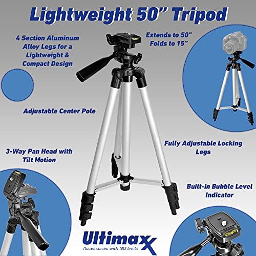 Ultimaxx Ultimaxx High-Power 500mm f/8 (1000mm w/ 2X Converter) Manual Multi-Coated Preset Telephoto Lens Kit for Nikon Z50, Z6, and Z7 Z-Mount Cameras - Includes: T-Mount to Nikon Z-Mount Adapter & More