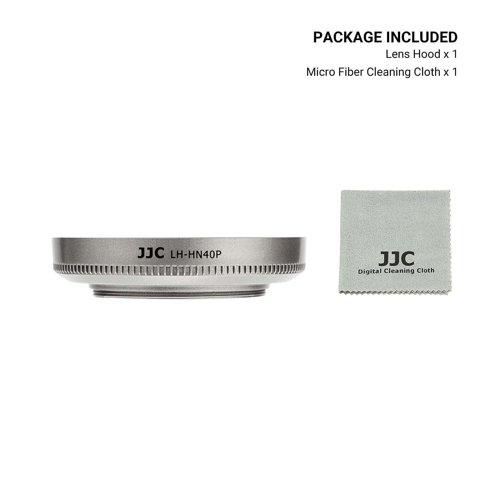 JJC (Silver) Camera Lens Hood for NIKKOR Z DX 16-50mm F3.5-6.3 VR on Z30 Z fc ZFC Z50, Replace Nikon HN-40 Lens Hood, Compatible w 46mm Cap and 46mm Filter