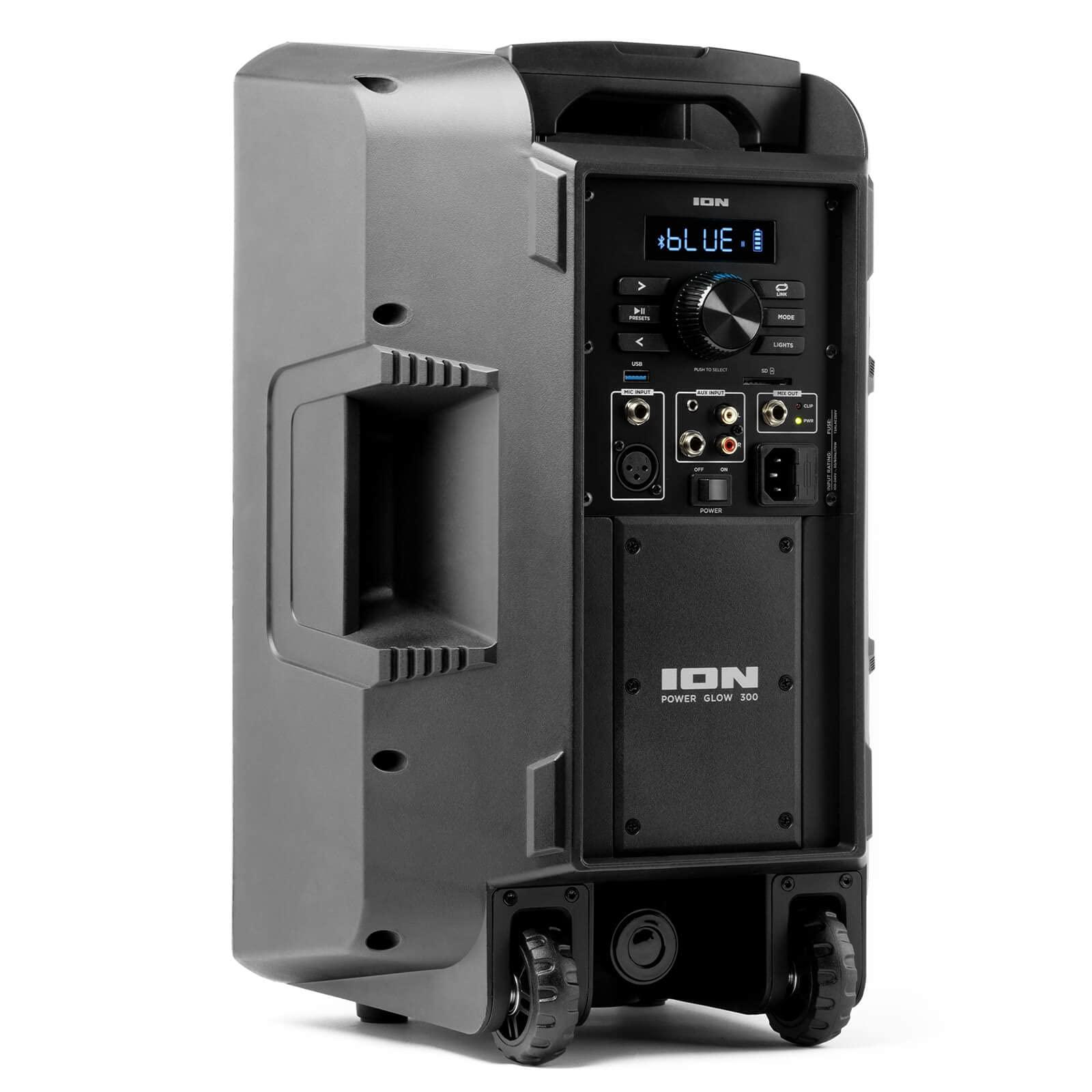 Ion Ion IPA118A Power Glow 300 Bluetooth 300 Watt Portable Speaker System (Black)