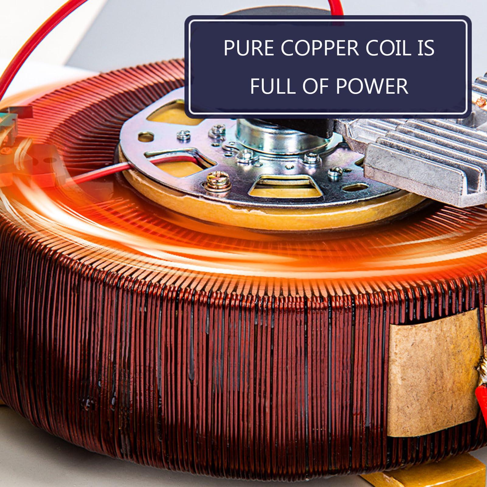 DirectNine Basics Voltage Stabilizer,220V Automatic Voltage Regulator with Digital Display Screen 3000VA Single Phase Home Use Stabilizator Power Supply