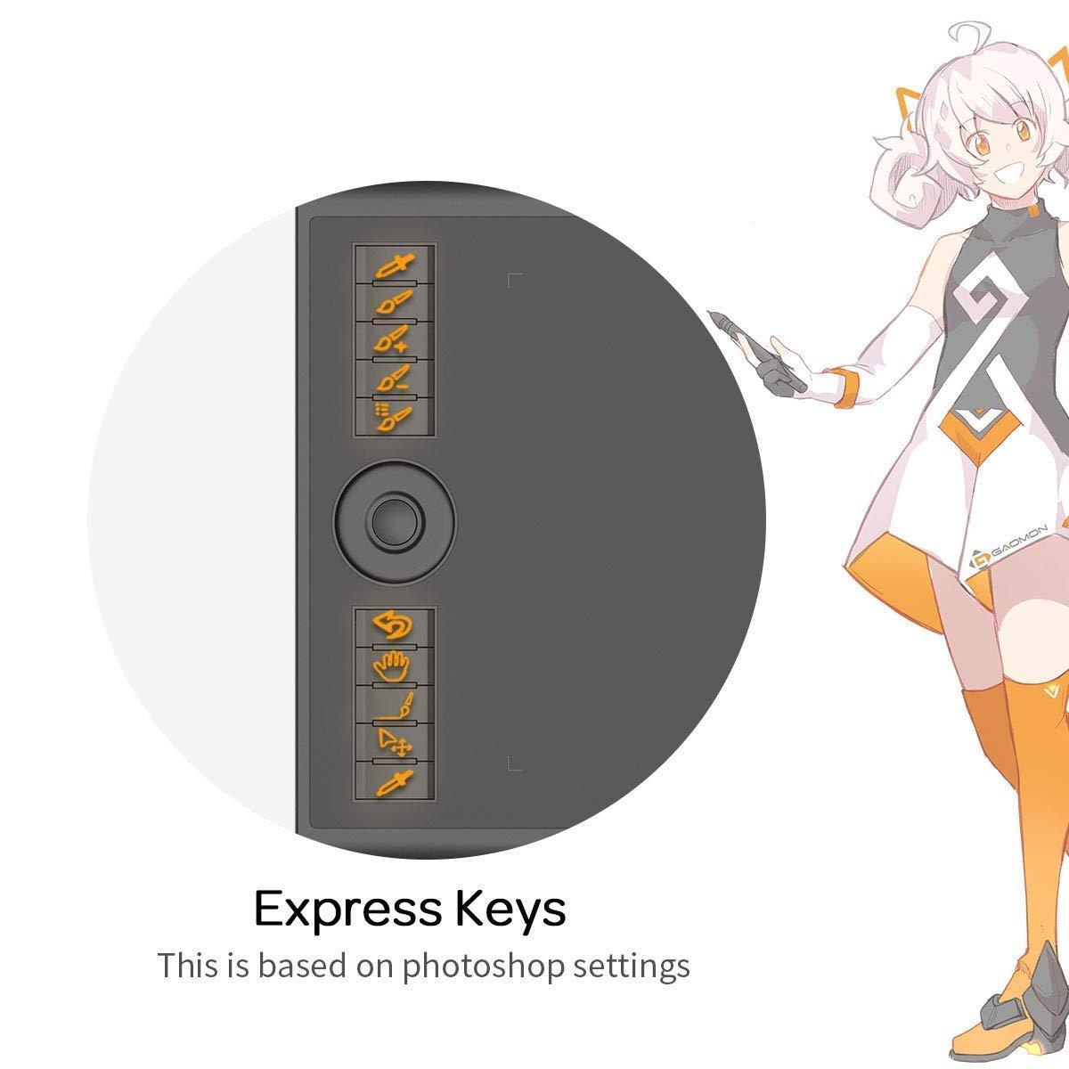 GAOMON GAOMON M10K 2018 Drawing Tablet & Nibs for AP31 Passive Pen Only