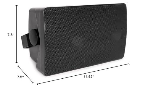 Pure Resonance Audio Pure Resonance Audio S6 6.5\" Outdoor Surface Mount Loudspeaker (2-Pack, Black)