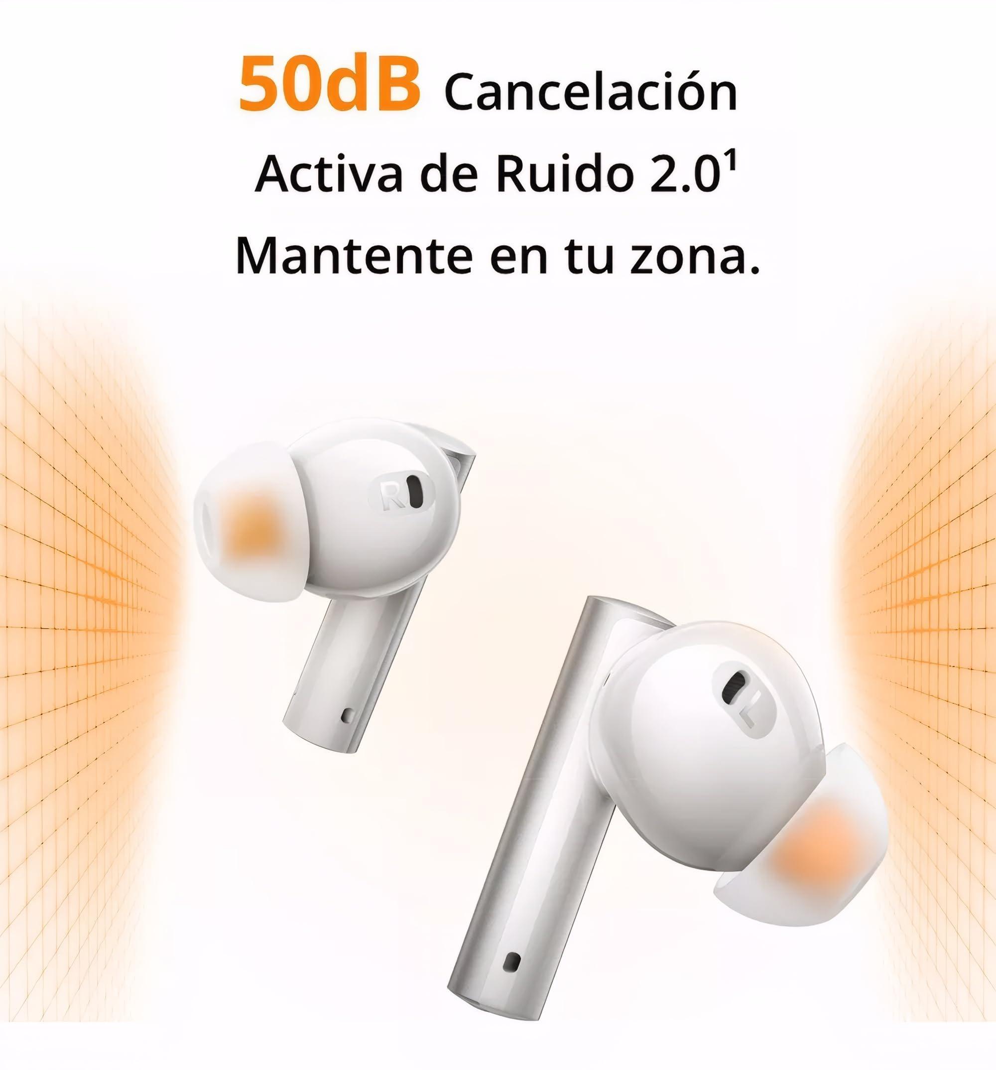 realme realme Air 6 True Wireless Earbuds, 50dB Active Noise Reduction, Hi-Res Sound, LHDC, 12.4mm Dynamic Bass Driver, 6 Mics Clear Call, 40H Battery, Bluetooth 5.3, IP55 Water Resistance - (Green)