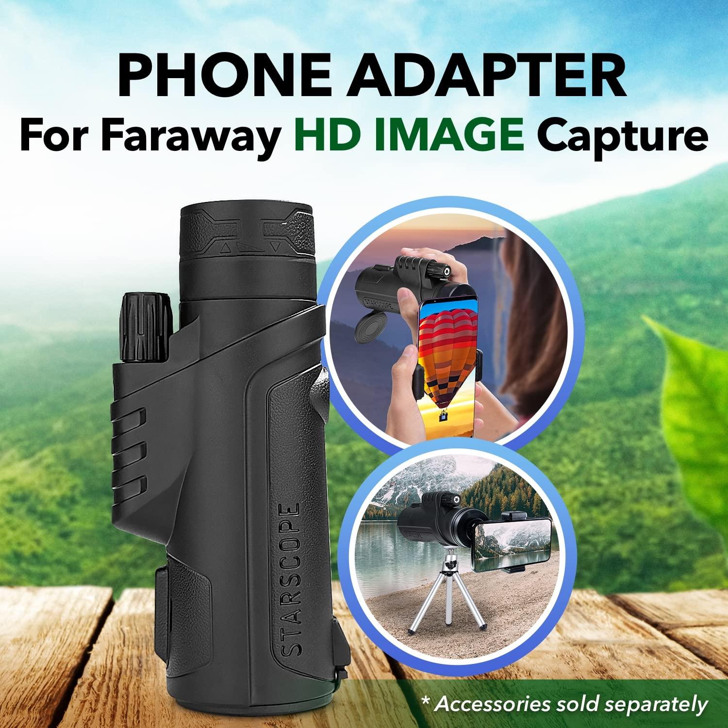 STARSCOPE STARSCOPE Monocular G3 - Long-Range 10x42 High Powered Monocular for Bird Watching, Hunting, Sports, and More | Small Monocular for Adults with BAK4 Prism and Wide Field of View