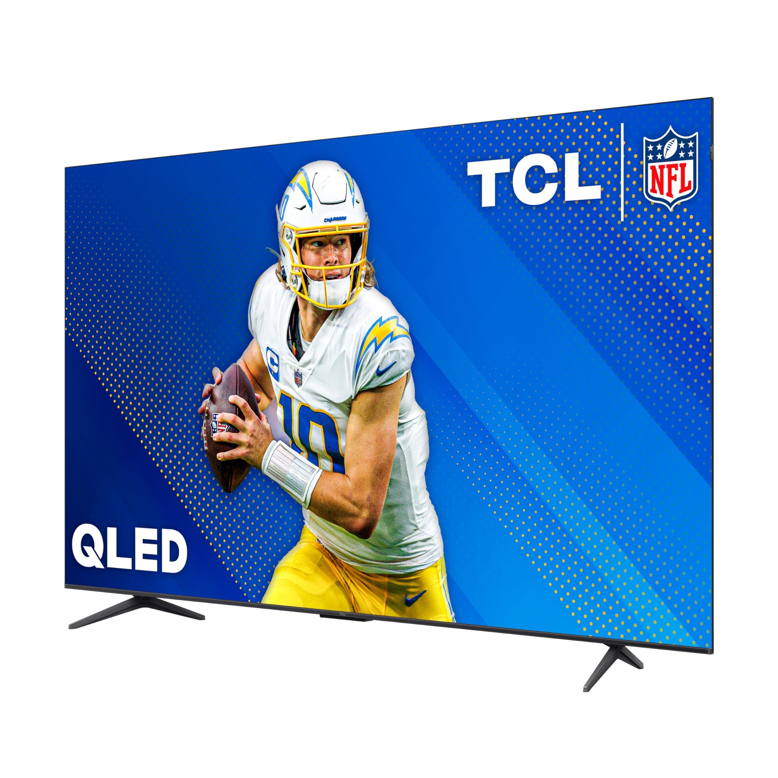 TCL TCL 85-Inch Q68 QLED Pro 4K UHD Smart TV with Google TV (85Q681G, 2024 Model) Dolby Vision, Dolby Atmos, HDR Pro, Game Accelerator up to 120Hz, Voice Remote, Works with Alexa, Streaming Television