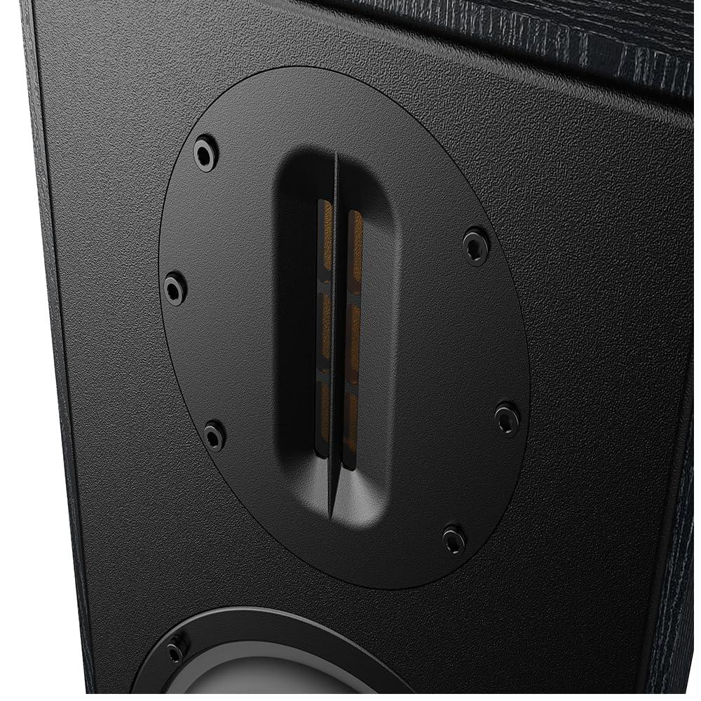 SAMTRONIC SAMTRONIC Passive Bookshelf Speakers 5.25" High Output Woofer and 4 inches Ribbon Tweeter Wood Color, Pair - Needs Amplifier or Receiver to Operate