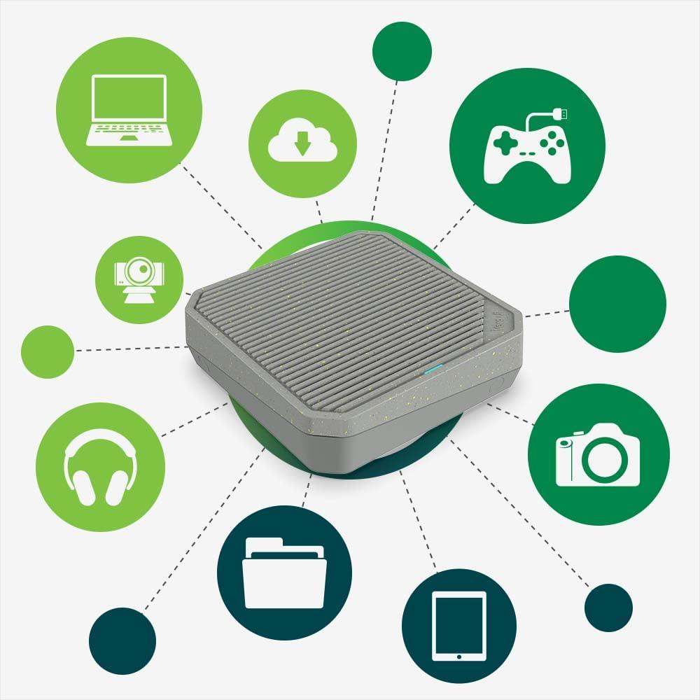 acer Acer Connect Vero W6m Wi-Fi 6E Mesh Router | Tri Band AXE7800 (2.4GHz/5GHz/6GHz) | Gigabit Speed (Up to 7.8Gbps) | Optimized Connectivity for PC or Console | 30% Post-Consumer Recycled
