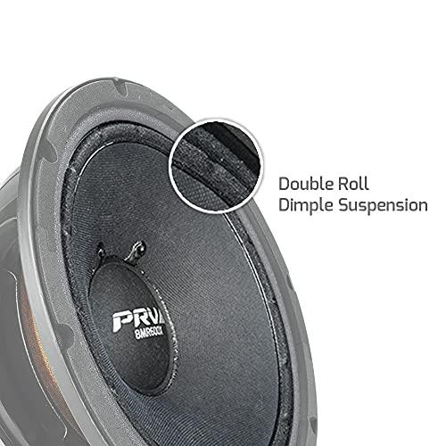 PRV AUDIO PRV AUDIO 8 Inch Midrange Speaker 8MR600X, 600 Watts Program Power, 8 Ohm, 2 in Dual Layer Voice Coil, 300 Watts RMS Pro Audio Speaker (Single)