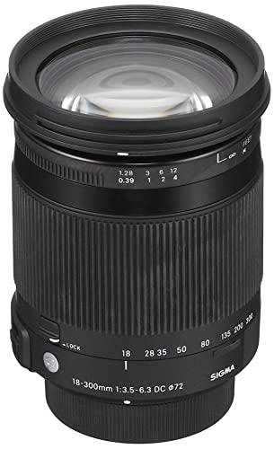 Sigma Sigma 886306 18-300mm F3.5-6.3 Contemporary DC Macro OS HSM Lens for Nikon, Black