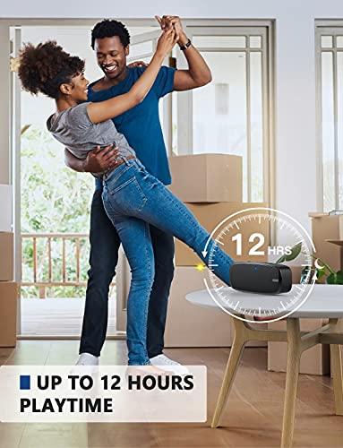 LENRUE LENRUE Bluetooth Speaker, Wireless Portable Speaker with Loud Stereo Sound, Rich Bass, 12-Hour Playtime, Built-in Mic. Perfect for iPhone, Samsung and More