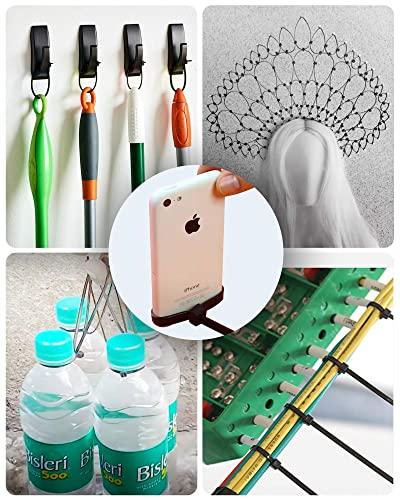 JIAHCN Long Zip Ties Heavy Duty 250lbs Cable Ties Extra Large Zip Ties 24 Inch Industrial Cable Tie Thick Strong Big Zip Tie Wraps Black Wire Ties Wide Plastic Zipties for Cable Management, Outdoor 30pcs