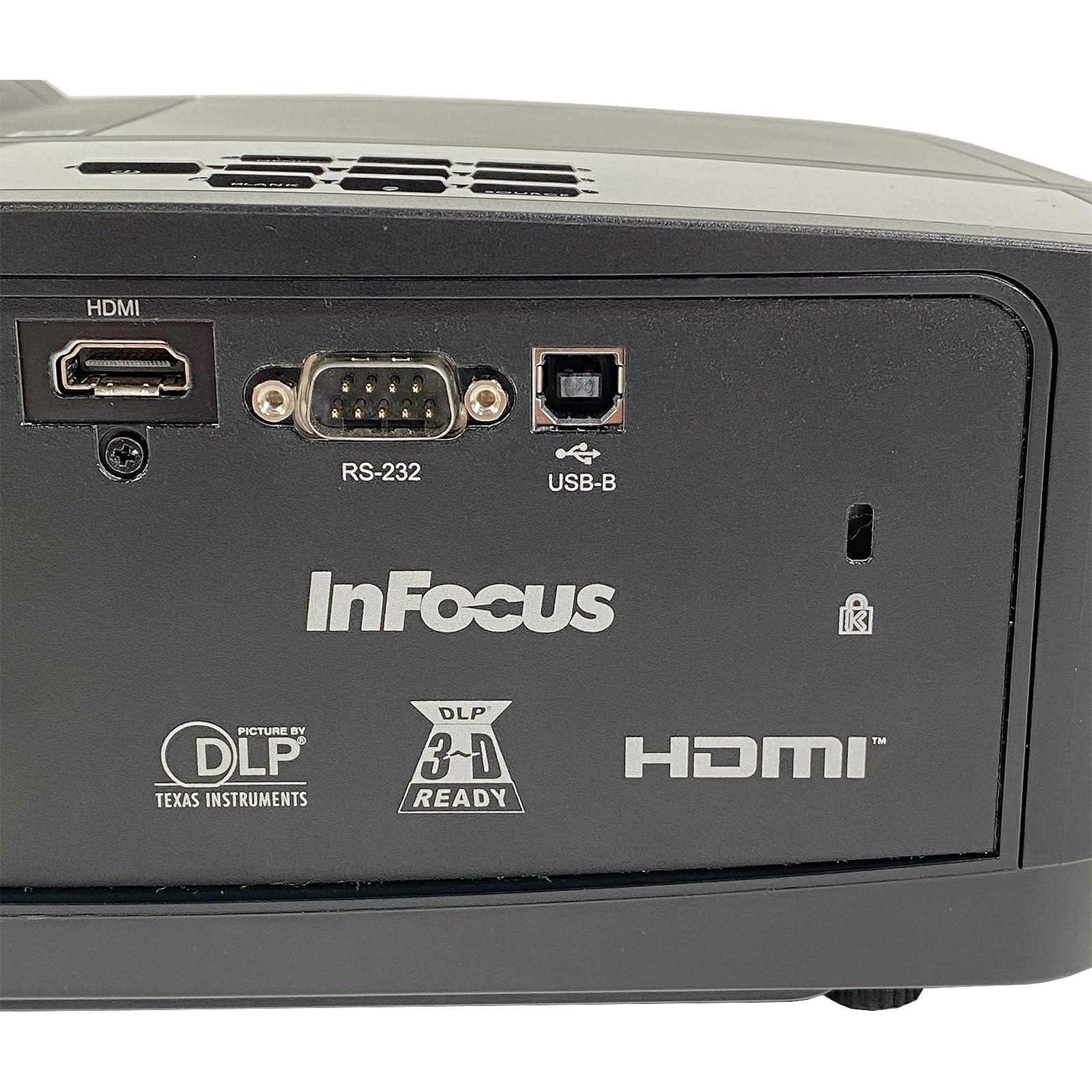 Tekswamp InFocus IN119HDx DLP Projector 3200 ANSI Home Theater Full HD 3D 1080p HDMI, Bundle: Remote Control, HDMI Cable, Power Cable