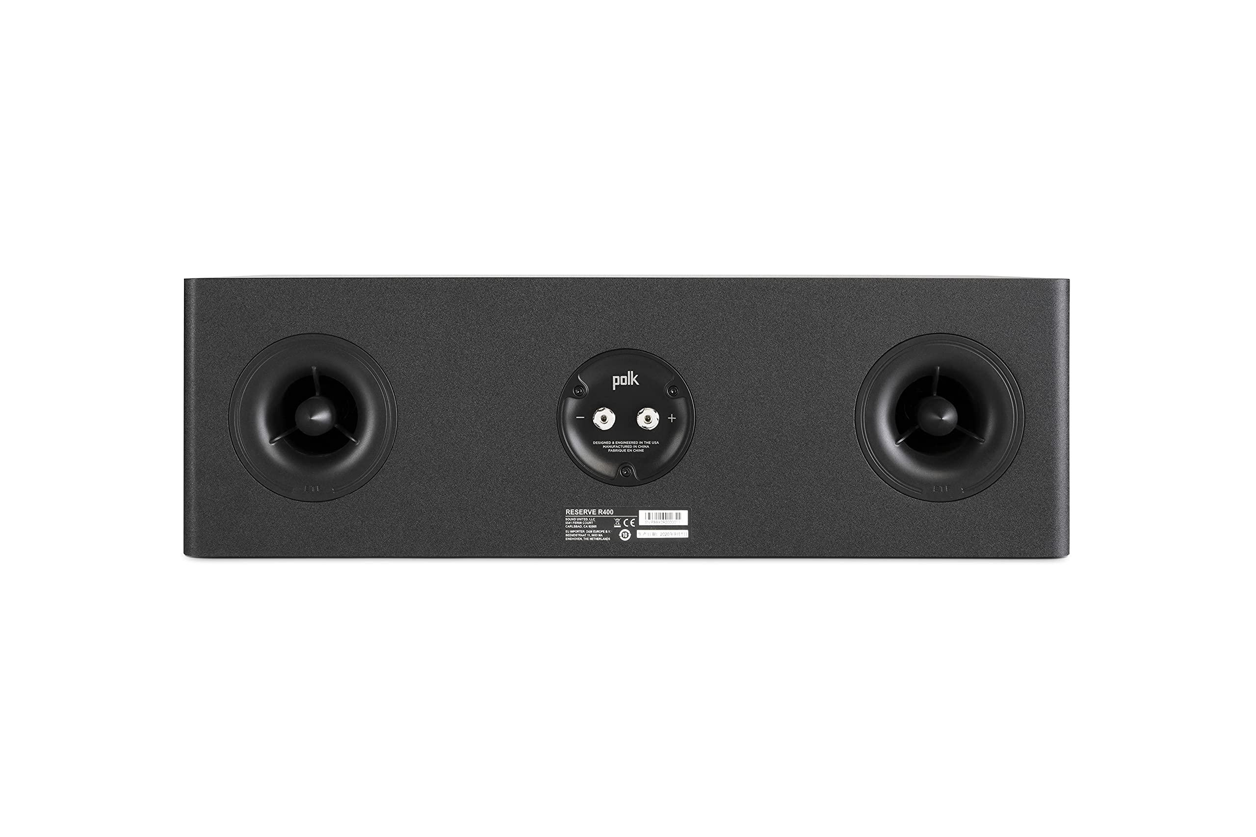 Polk Audio Polk Audio Reserve R400 Center Speaker, R700 Tower Speakers, 1" Tweeters, Dual 4" & 6.5" Woofers, Hi-Res Certified Home Theater Audio System