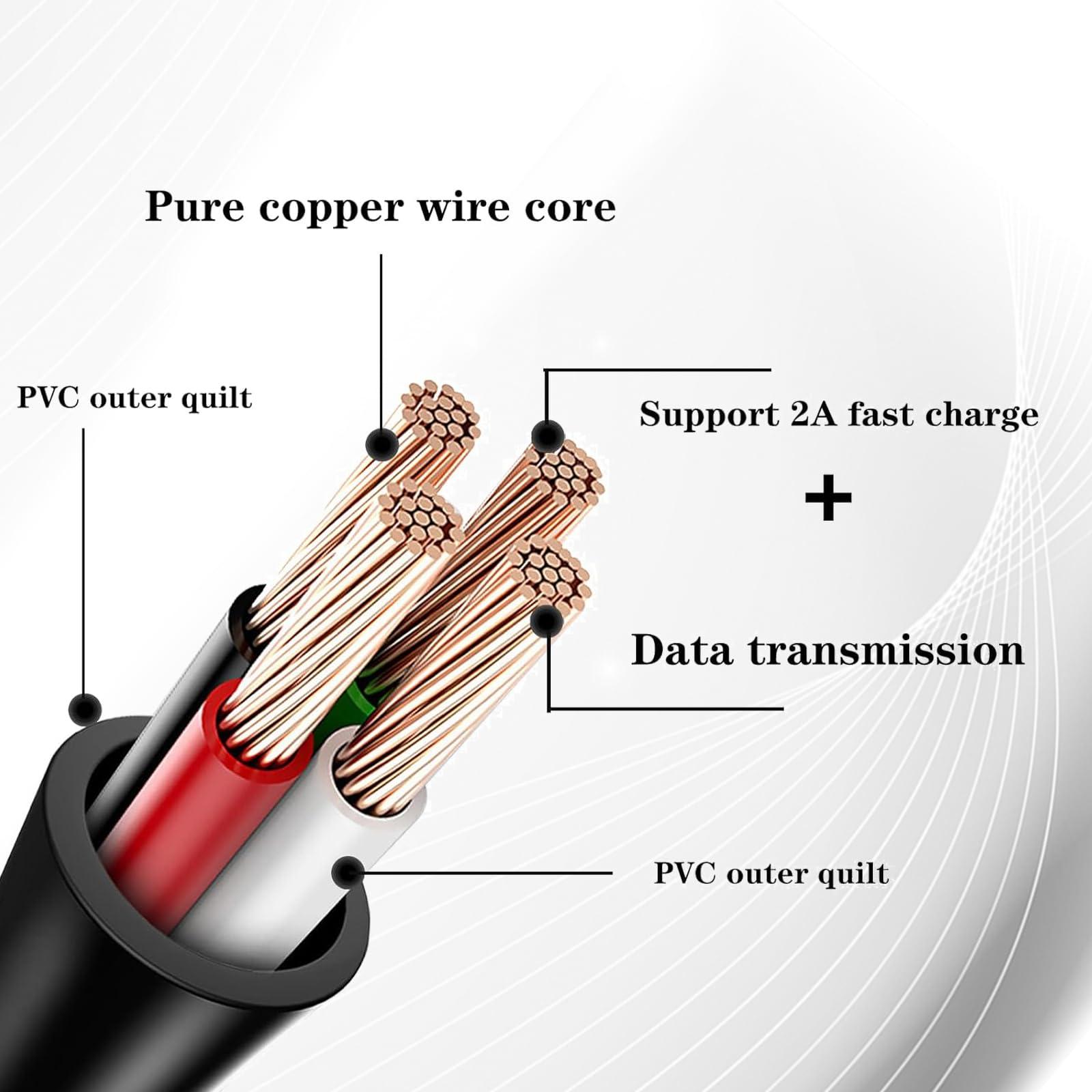 NSGWKZD Charger Compatible with Beats Solo 3 by Dre Studio Wireless Headphone, Pill Speaker Charging Cord Cable Micro USB