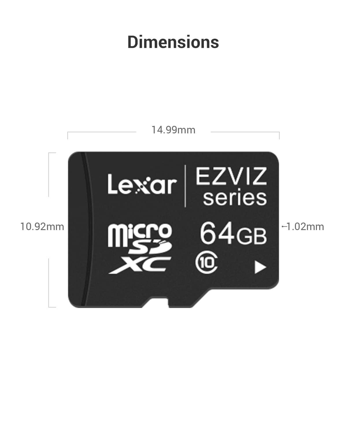 EZVIZ EZVIZ 64GB Micro SD Memory Card Professional Micro SD Memory Card for Security Cameras