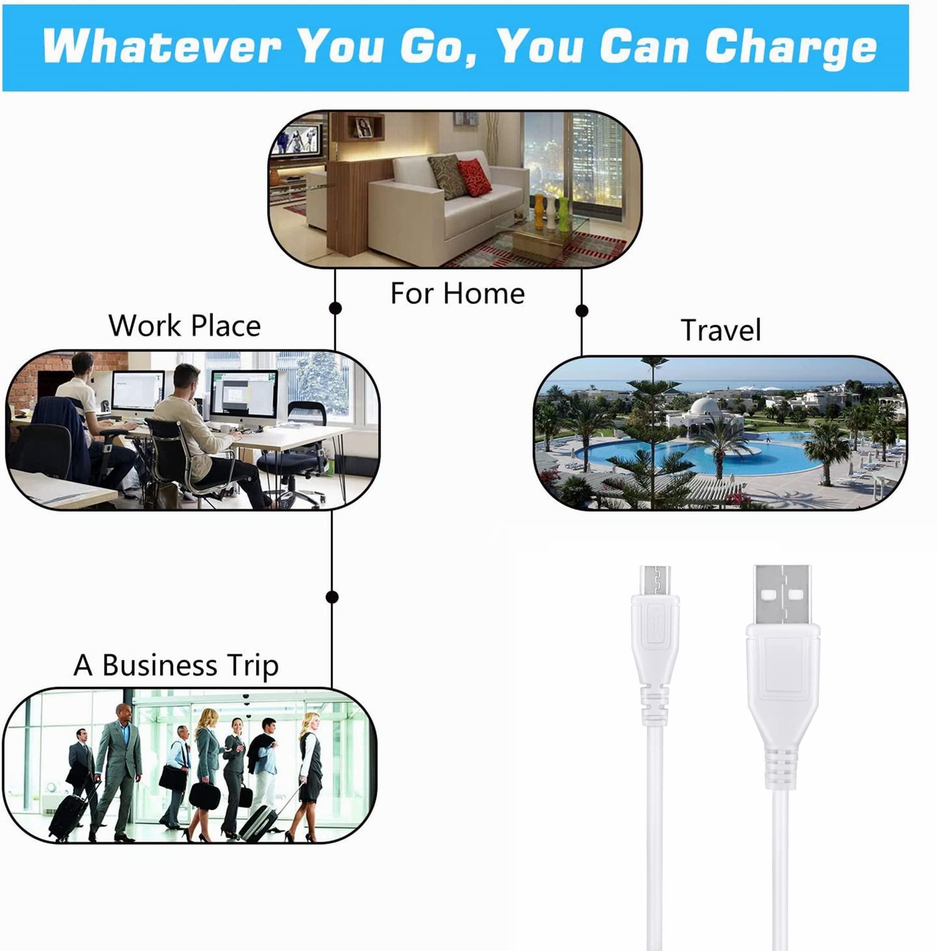 Jantoy Jantoy 5ft White Micro USB-A to Micro USB B 236-209-001 for Intermec CN50 CN51 CK3 Dock Cable Assembly