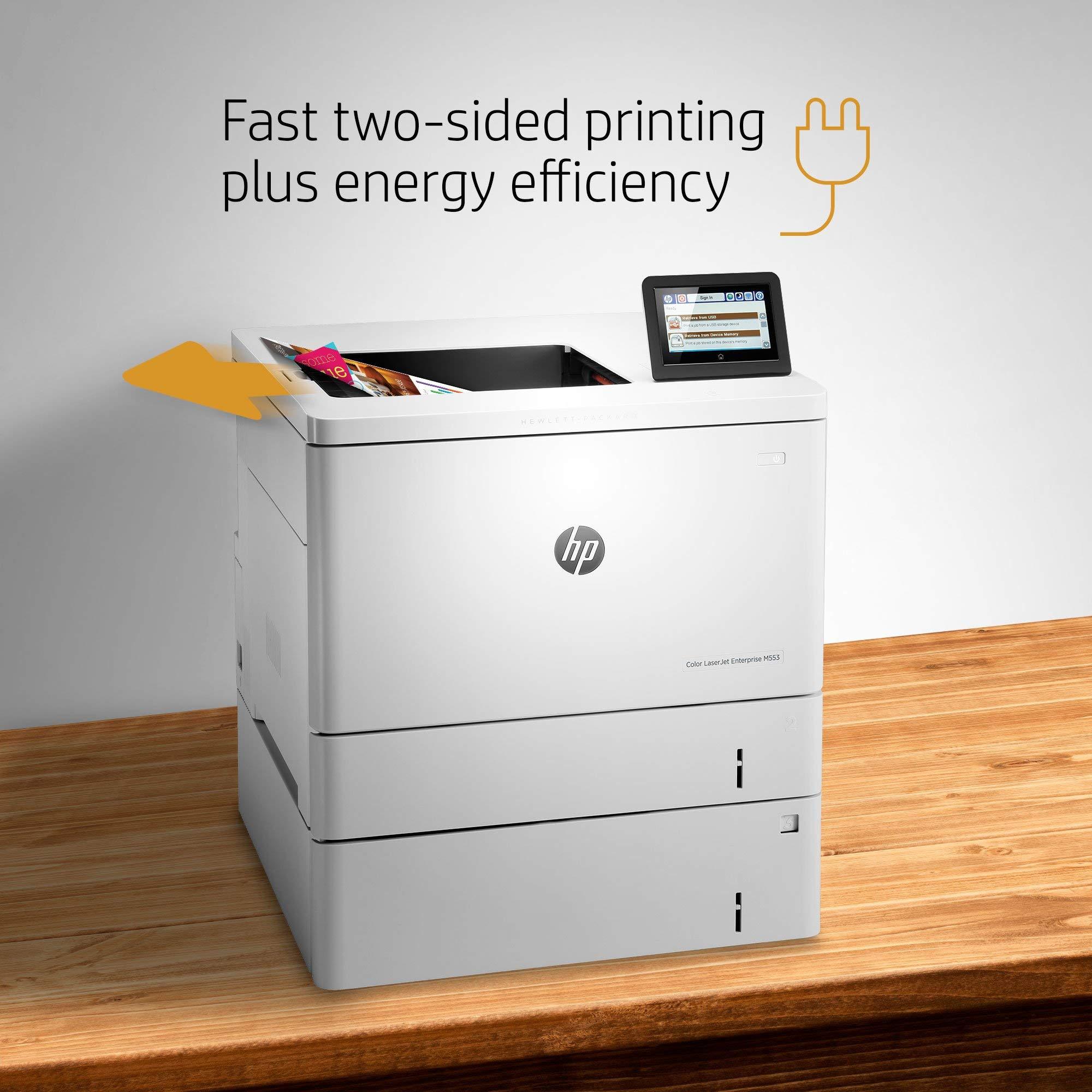 HP HP LaserJet Enterprise M553x Color Printer, (B5L26A) (Renewed)