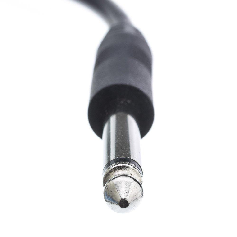 CableWholesale CableWholesale 3-Pin XLR Male to 1/4\" Mono Male Audio Cable, 24 AWG Microphone Cable, 10 feet