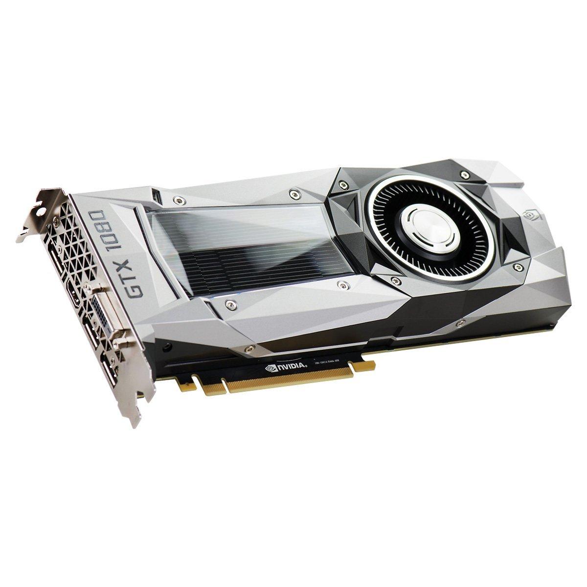 EVGA EVGA GeForce GTX 1080 Founders Edition, 8GB GDDR5X, LED, DX12 OSD Support (PXOC) Graphics Card 08G-P4-6180-KR