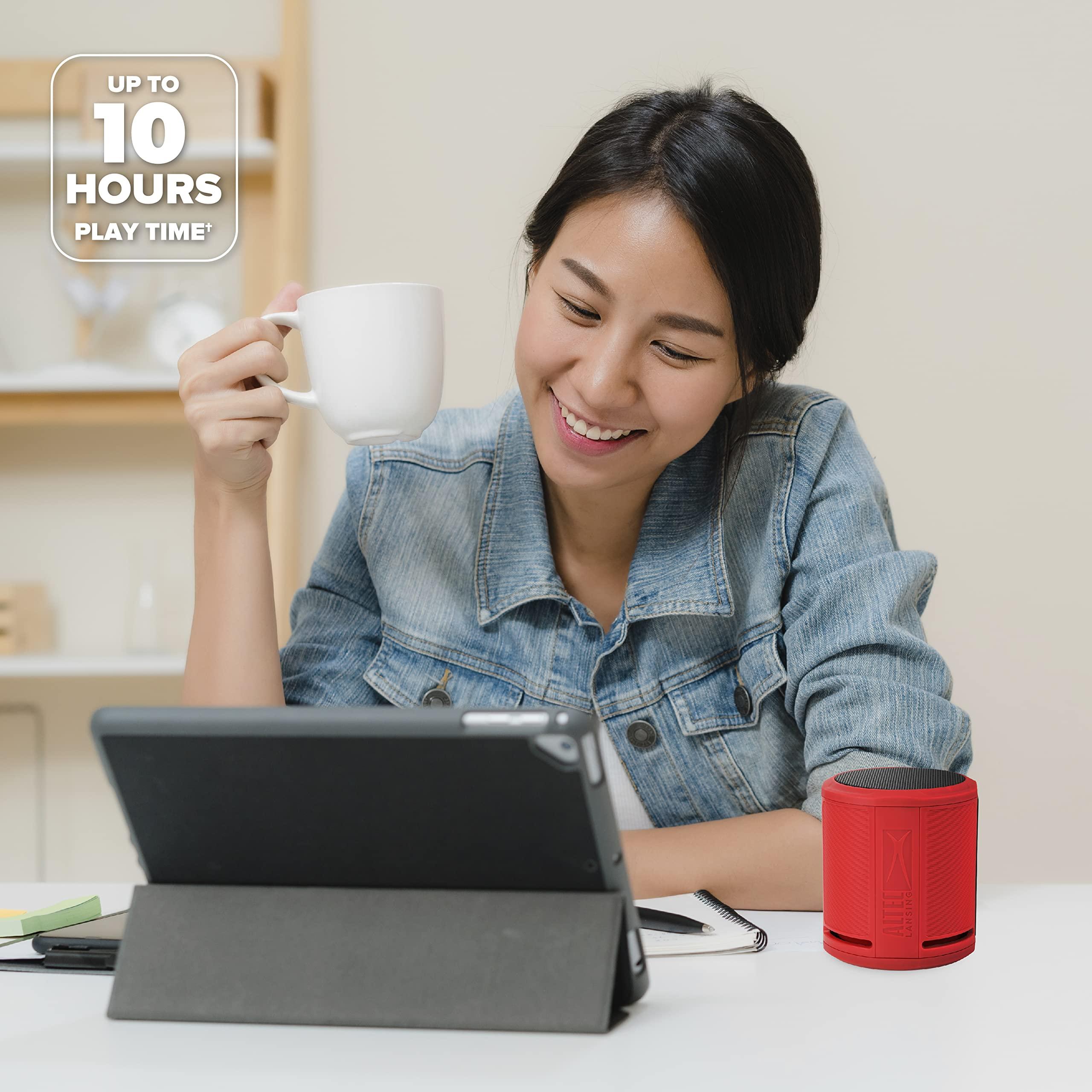 Altec Lansing Altec Lansing HydraOrbit - Waterproof Bluetooth Speaker, Lightweight & Portable Speaker for Travel & Outdoor Use, Red